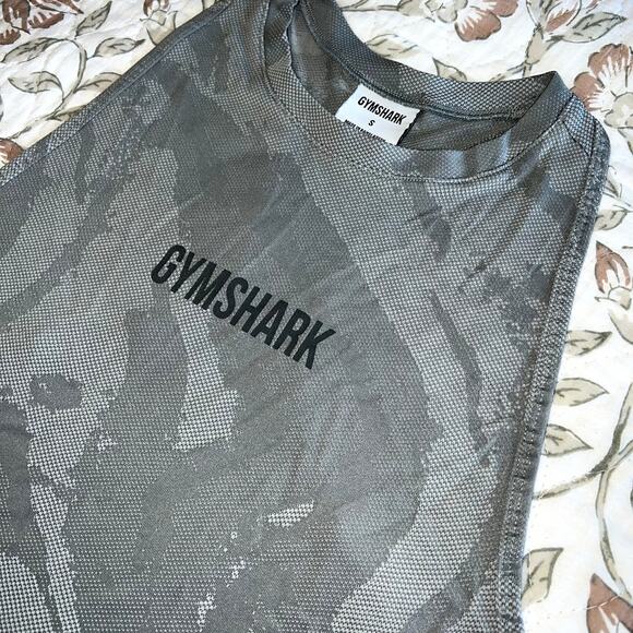 GYMSHARK Gray Workout Tank Sz S - Picture 4 of 6